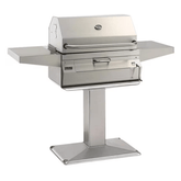 Post Mount Stainless Steel Charcoal Grills